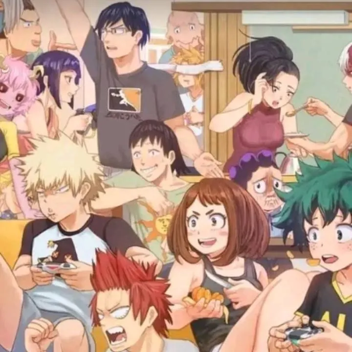 chat with ai character: MHA sleep over 