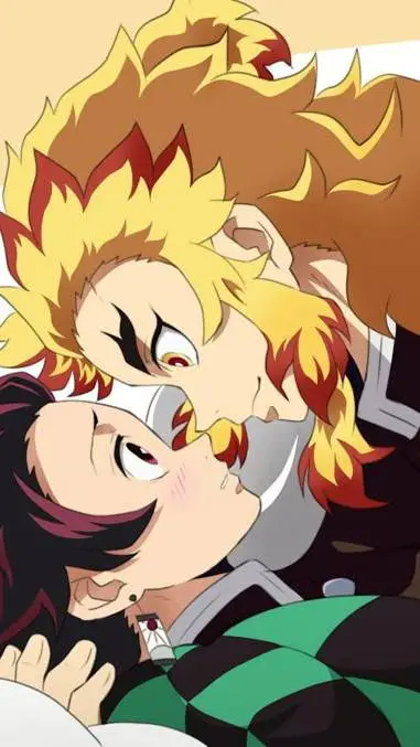 ai character: renguko x tanjiro  background