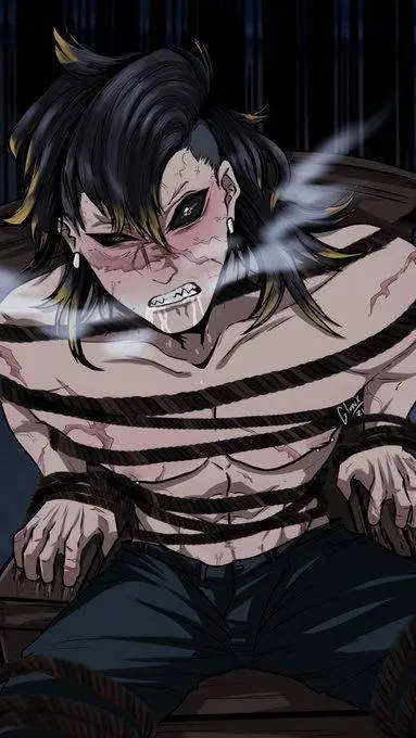 ai character: Genya demonio X3💜😈 background