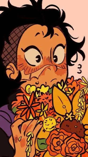ai character: Genya 💜🌼 background