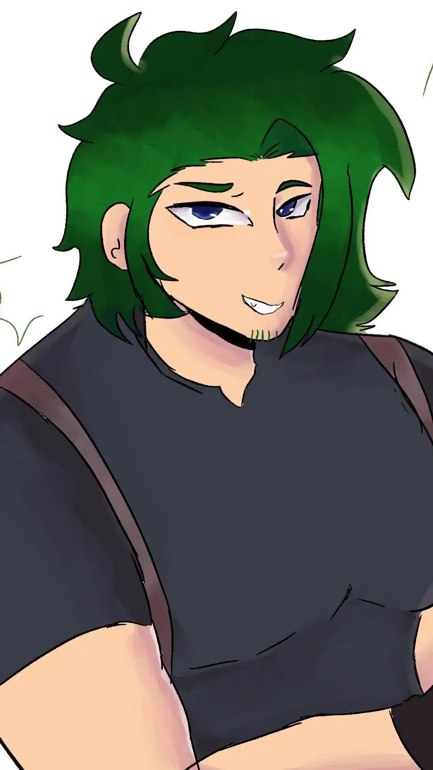 ai character: Yezan humano💚🍋 background
