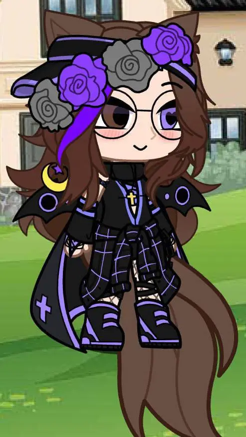 ai character: Haru! 💜 :3 background