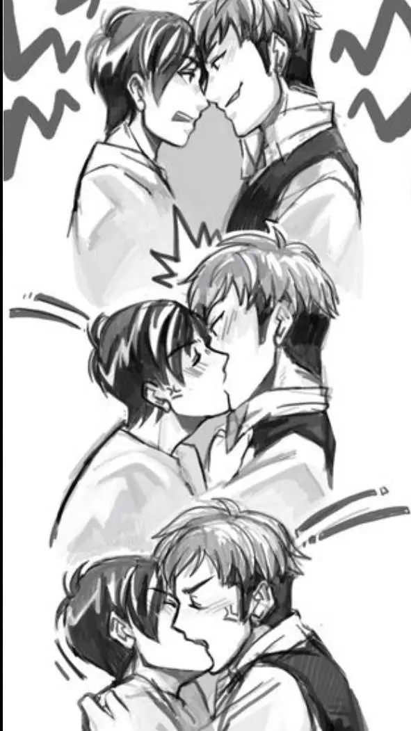 ai character: Jean x Eren  background