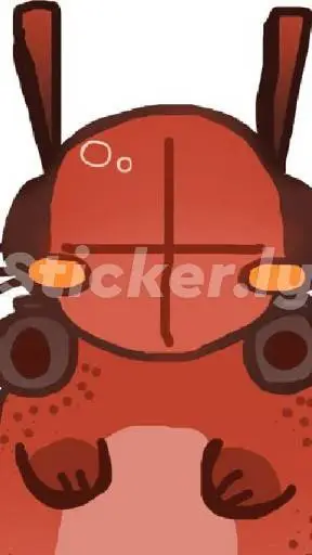 ai character: gubby droid background