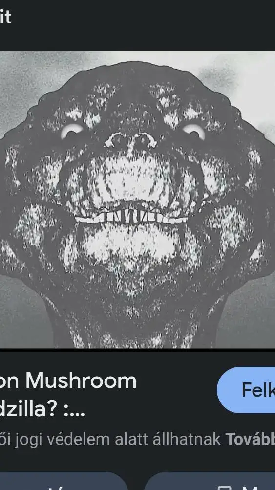 ai character: musrhoom godzilla background