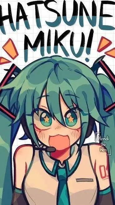 ai character: Miku background