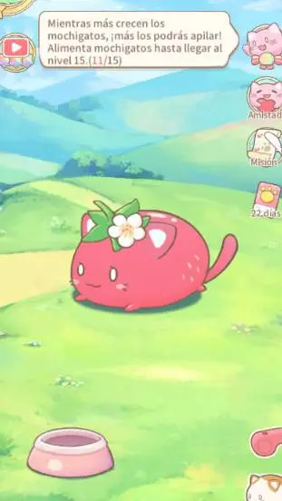 ai character: Stawberry Mochicat background