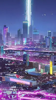 ai character: Cibercity background