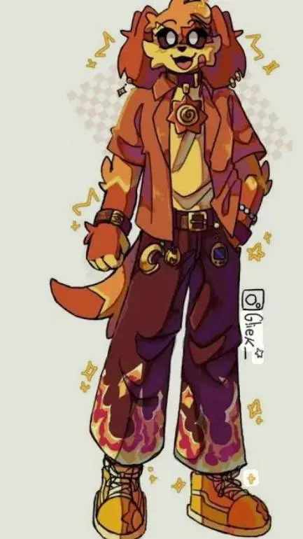 ai character: dogday  background