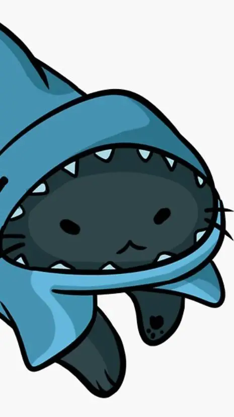 ai character: END OF THE SHARK background