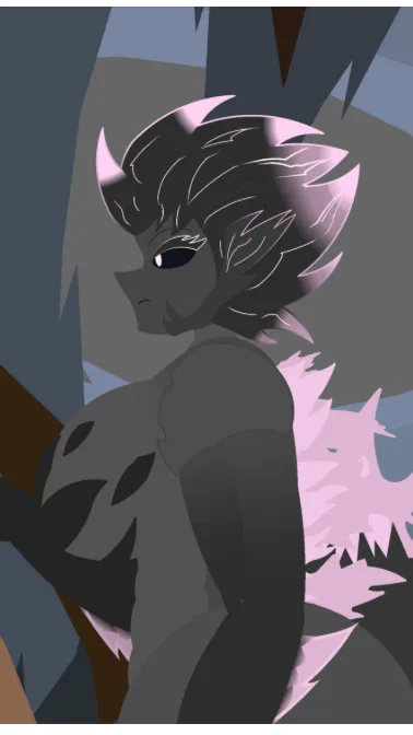 ai character: Godzilla Girl background