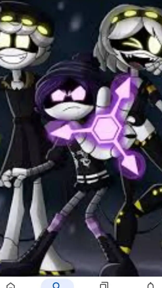ai character: N x uzi x V background