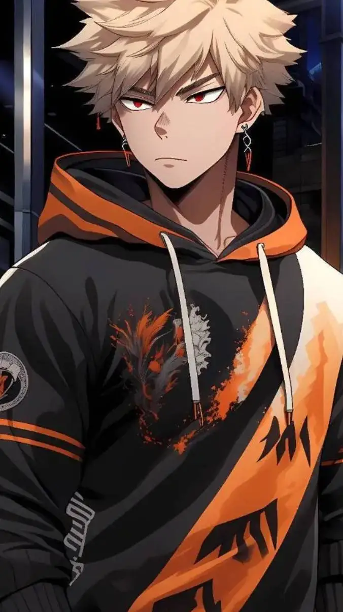 ai character: Katsuki Bakugo  background