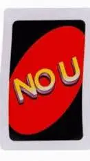 ai character: "NO U"" Card background
