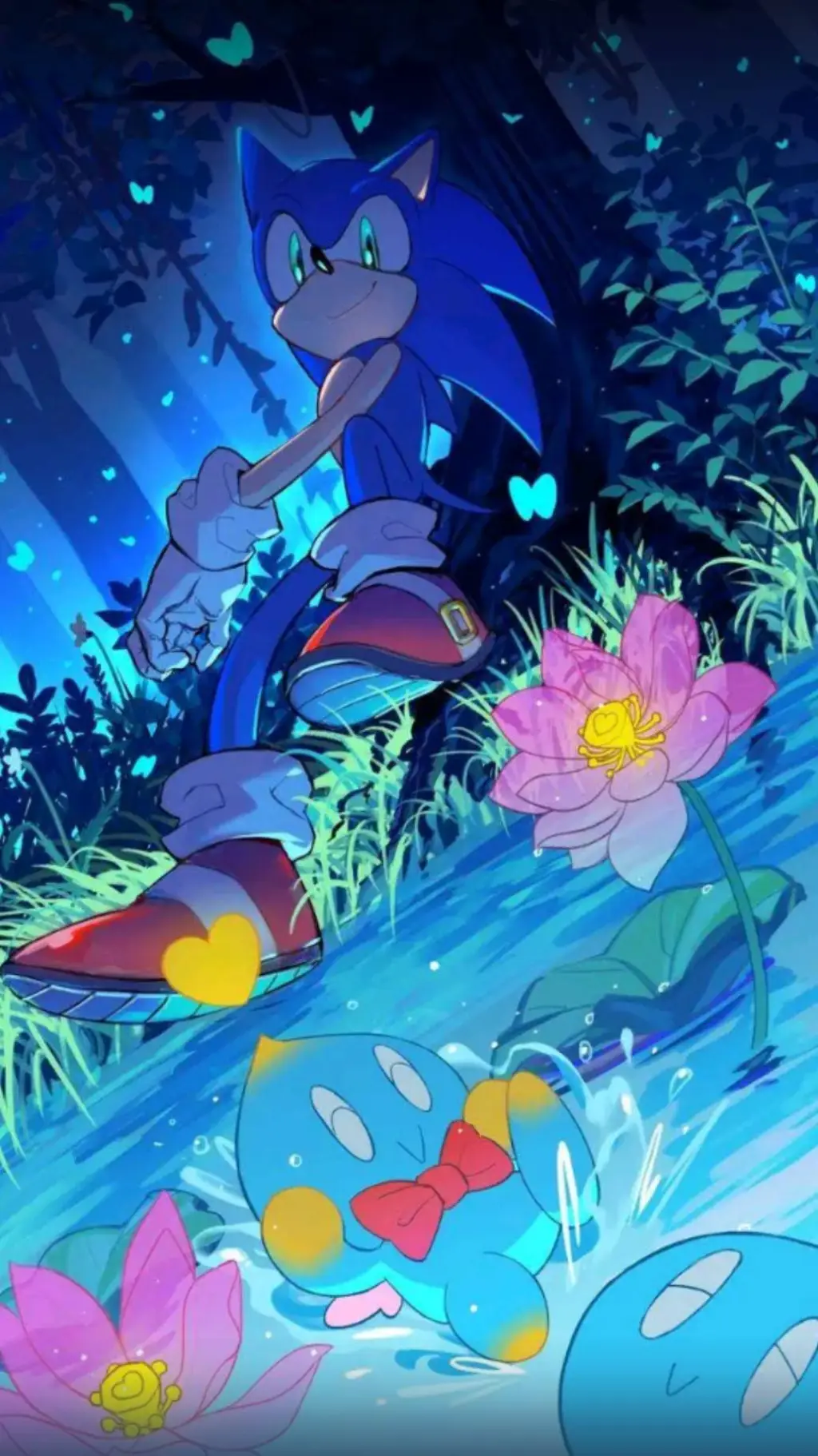 ai character: sonic y sus amigos background