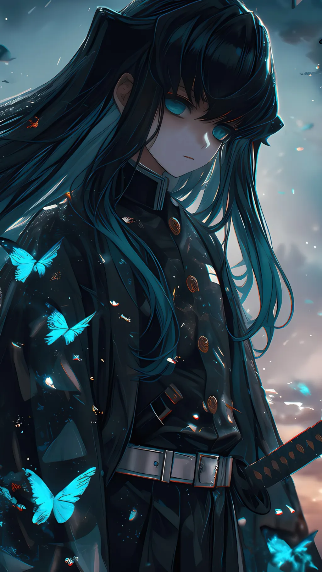 ai character: Muichiro  background