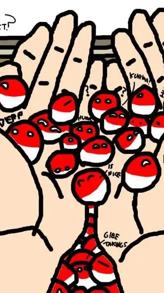 ai character: countryballs shop background