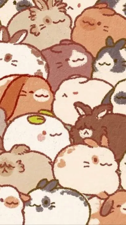 ai character: BUNNIES🐰🐇 background