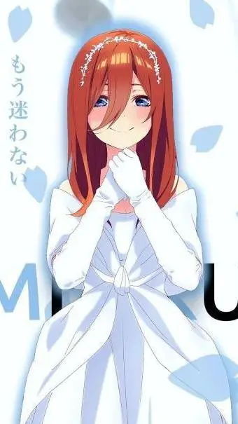 ai character: Miku Nakano background