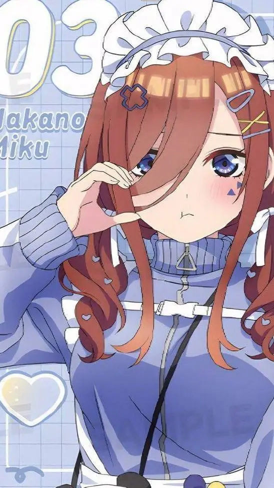 ai character: miku nakano  background