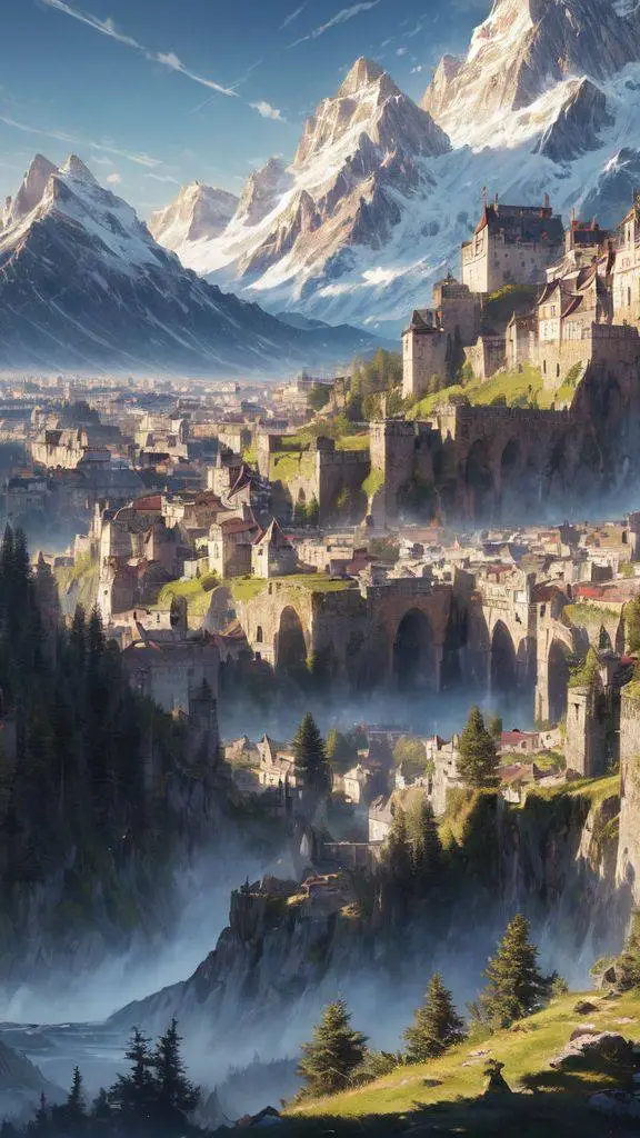 ai character: mundo magico background