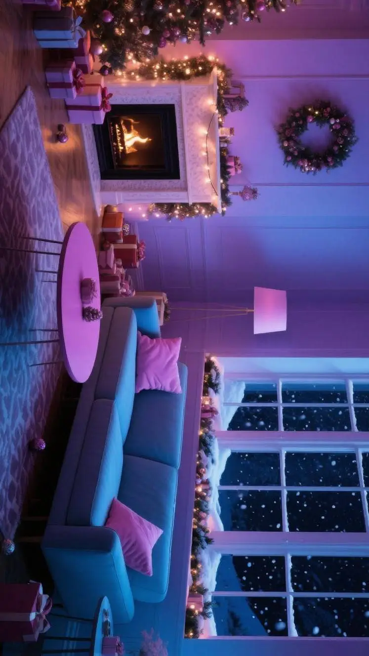 ai character: Vbunny Holidays background