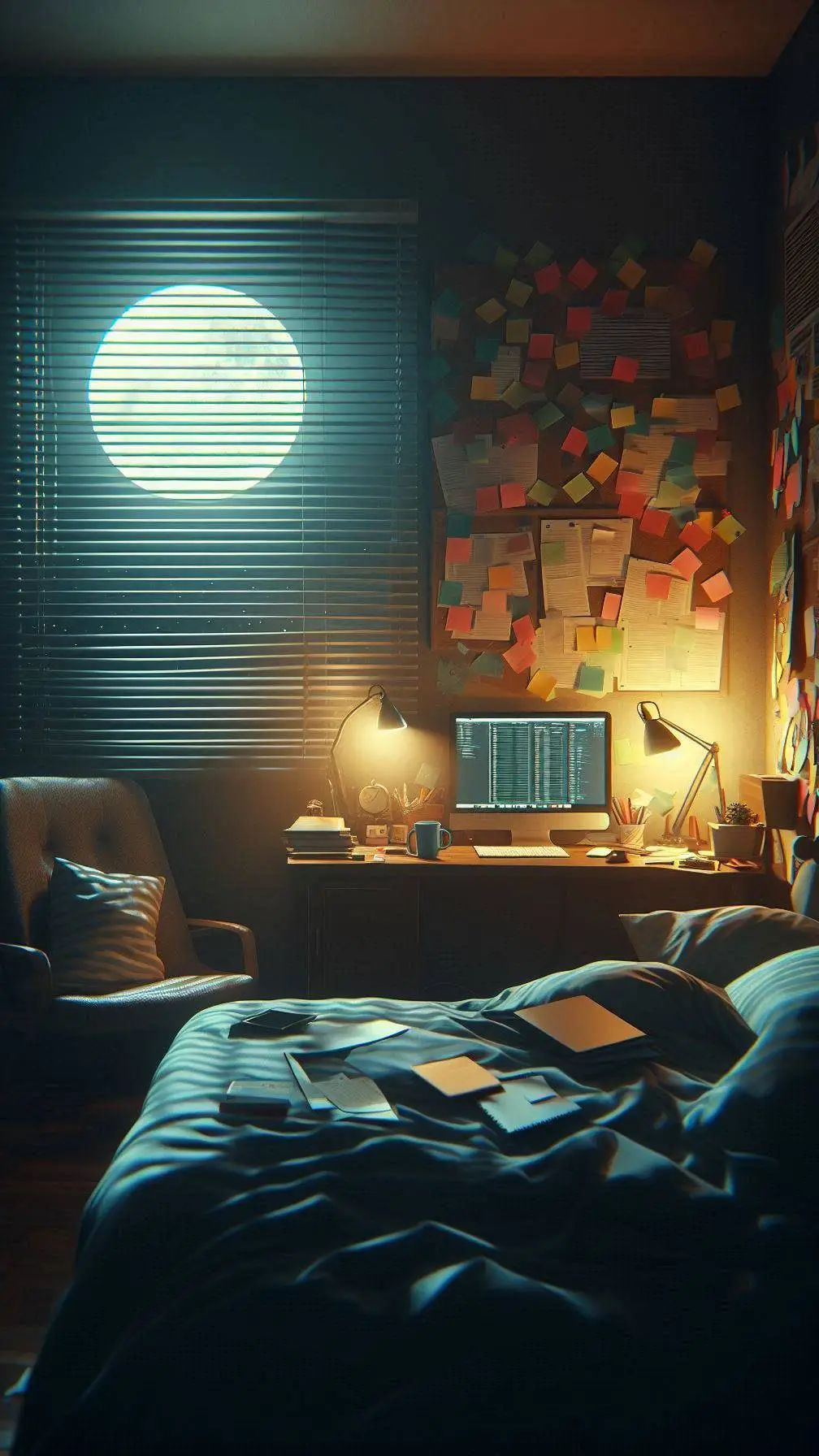 ai character: Detective Void background