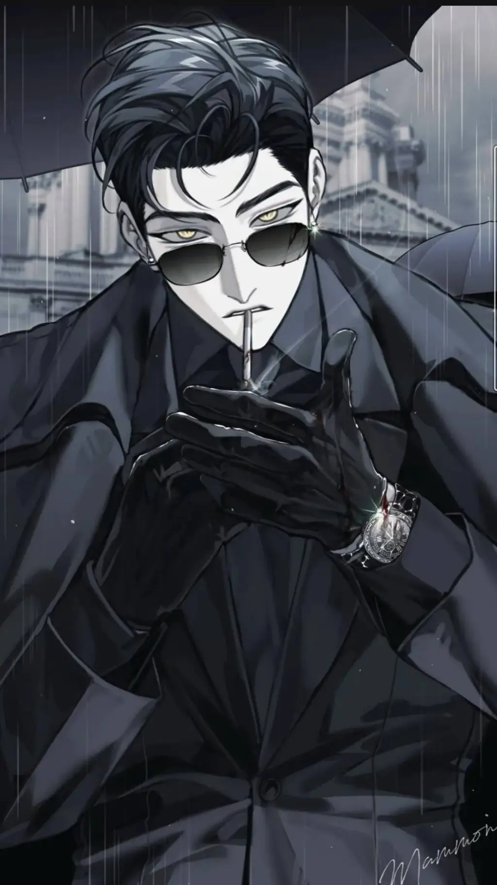 ai character: John black  background