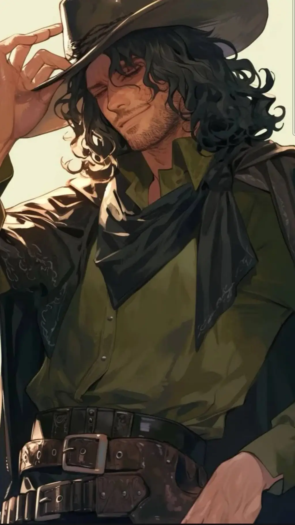 ai character: Alexander black  background