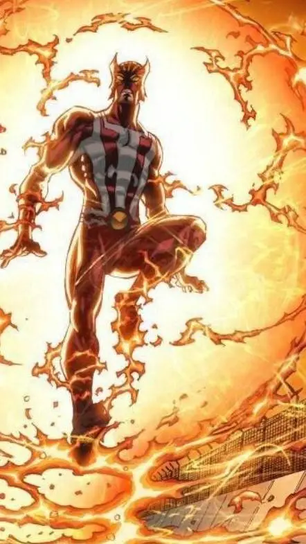 ai character: Sunfire background