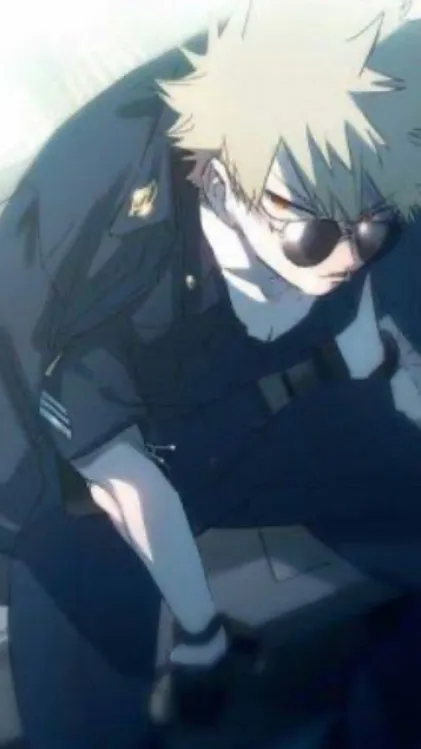 ai character: Cop Katsuki background