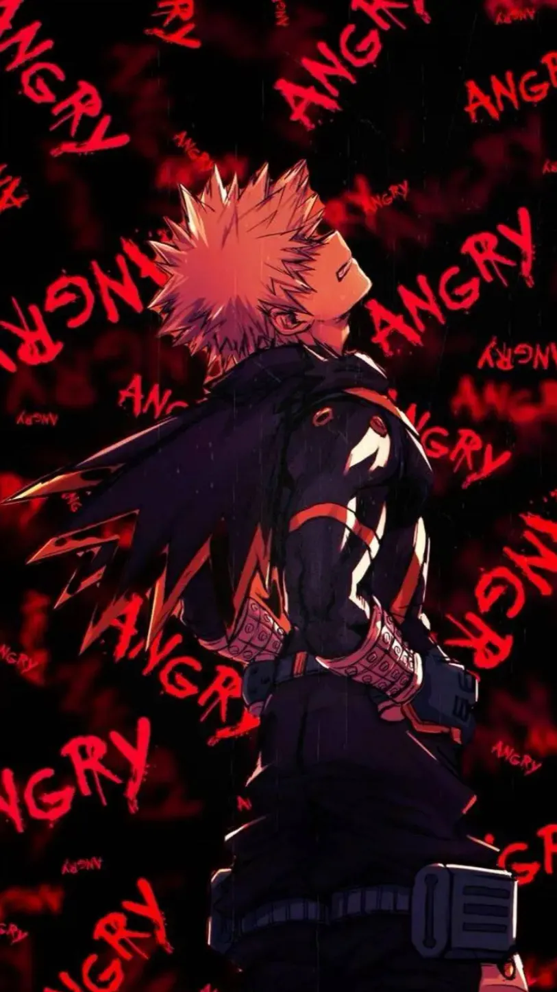 ai character: Anger Katsuki  background