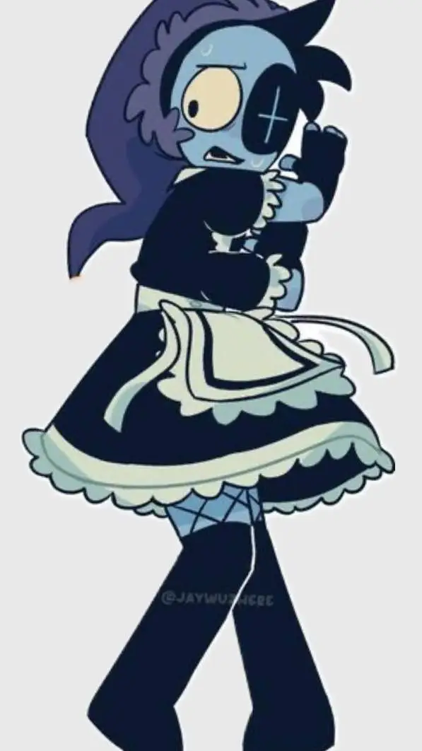ai character: Astro maid suit background