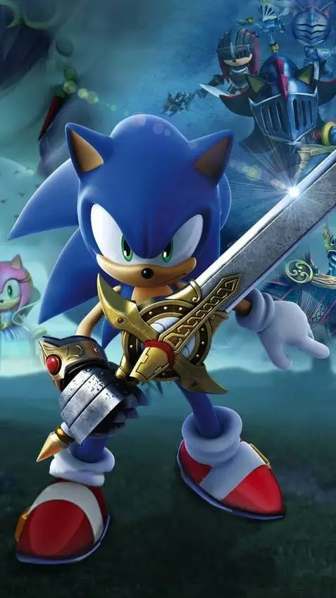 ai character: Sonic Black Knight background
