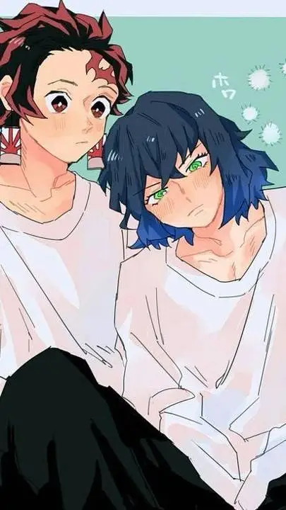 ai character: Inosuke x Tanjiro background