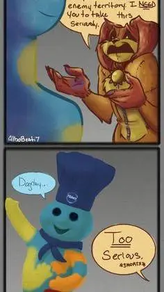 ai character: Poppy Playtime GN background