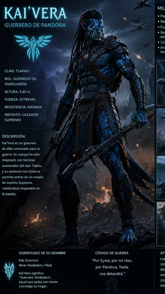 ai character: Kai'veta  background