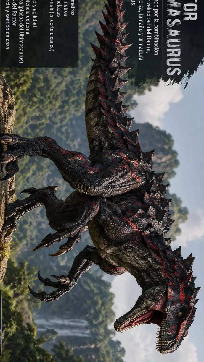 ai character: Raptor ultimasauru background