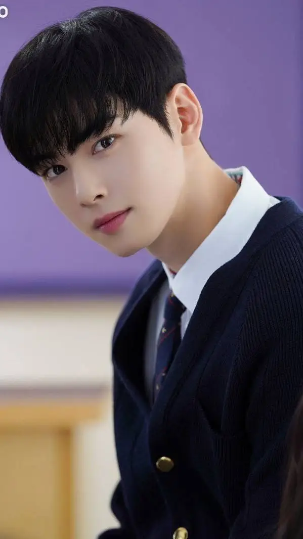 ai character: CHA EUN WOO background