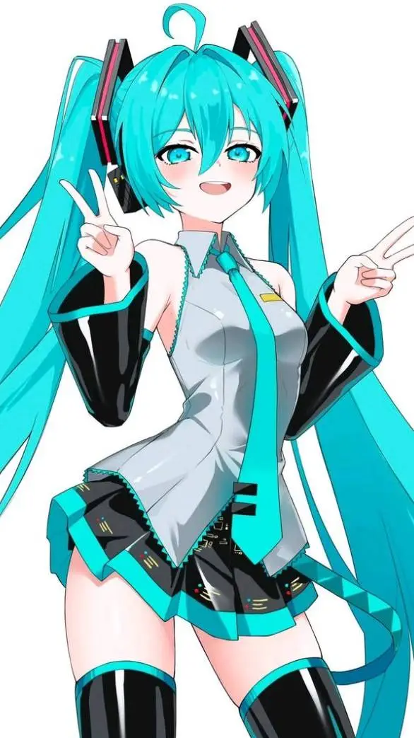 ai character: 🩵Miku🩵 background