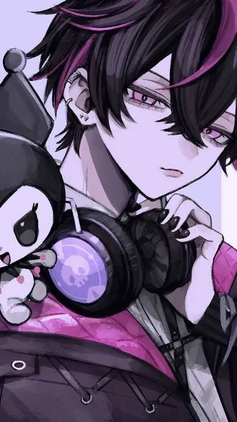 ai character: 💜Kuromi💜 background
