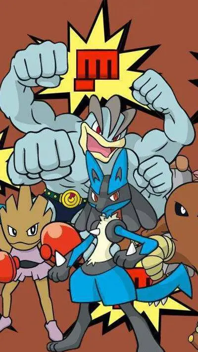ai character: Boxeo de Pokémon background