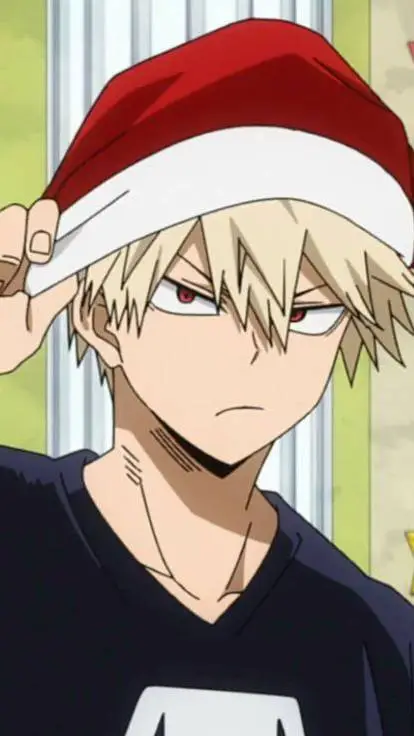 ai character: katsuki-crhistmas background
