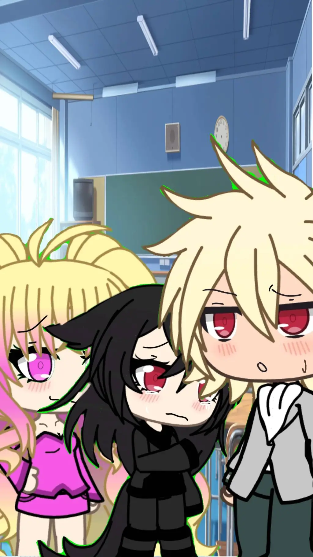 ai character: katsuki x2018gacha background