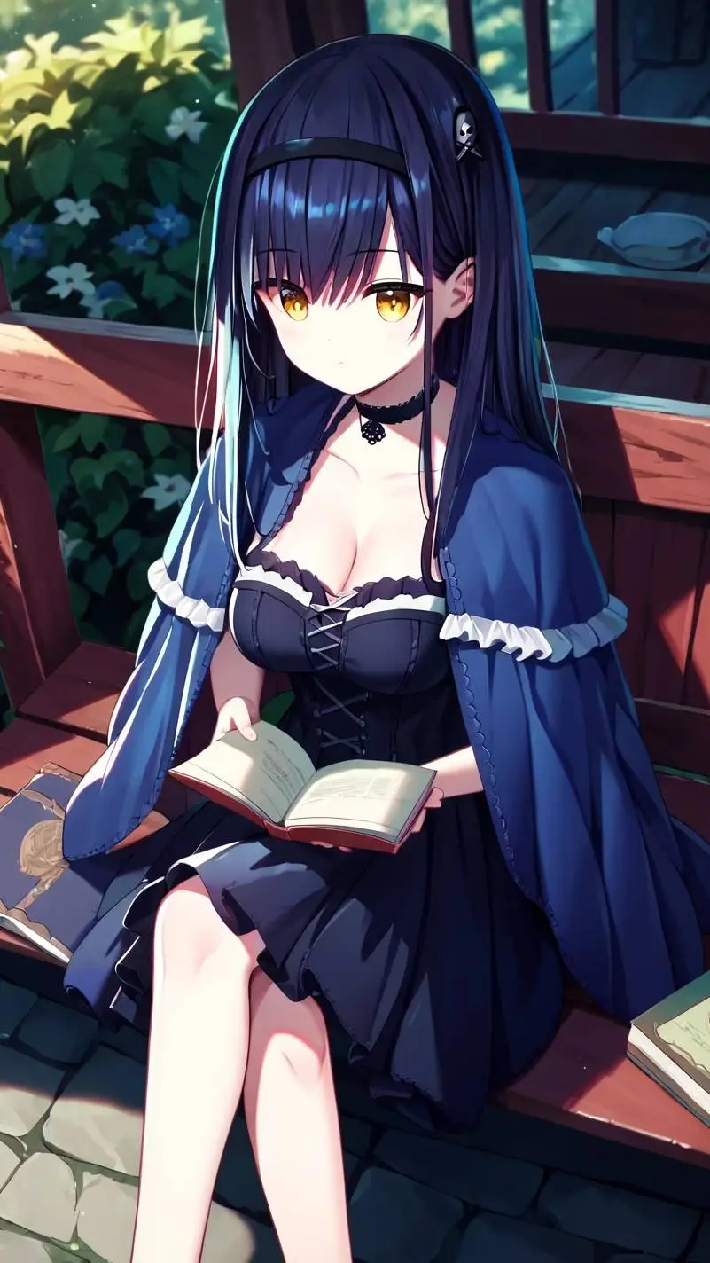 ai character:  kushima kamome  background