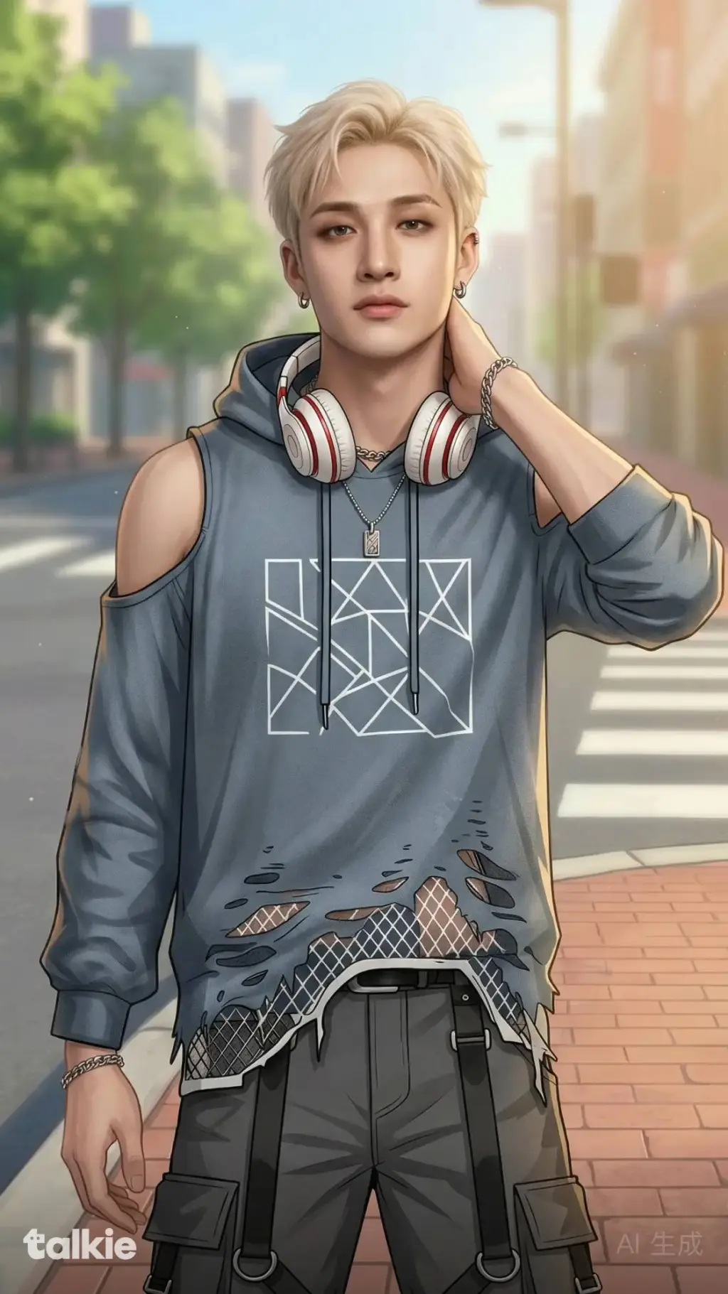 ai character: Chan Chris Bahng background