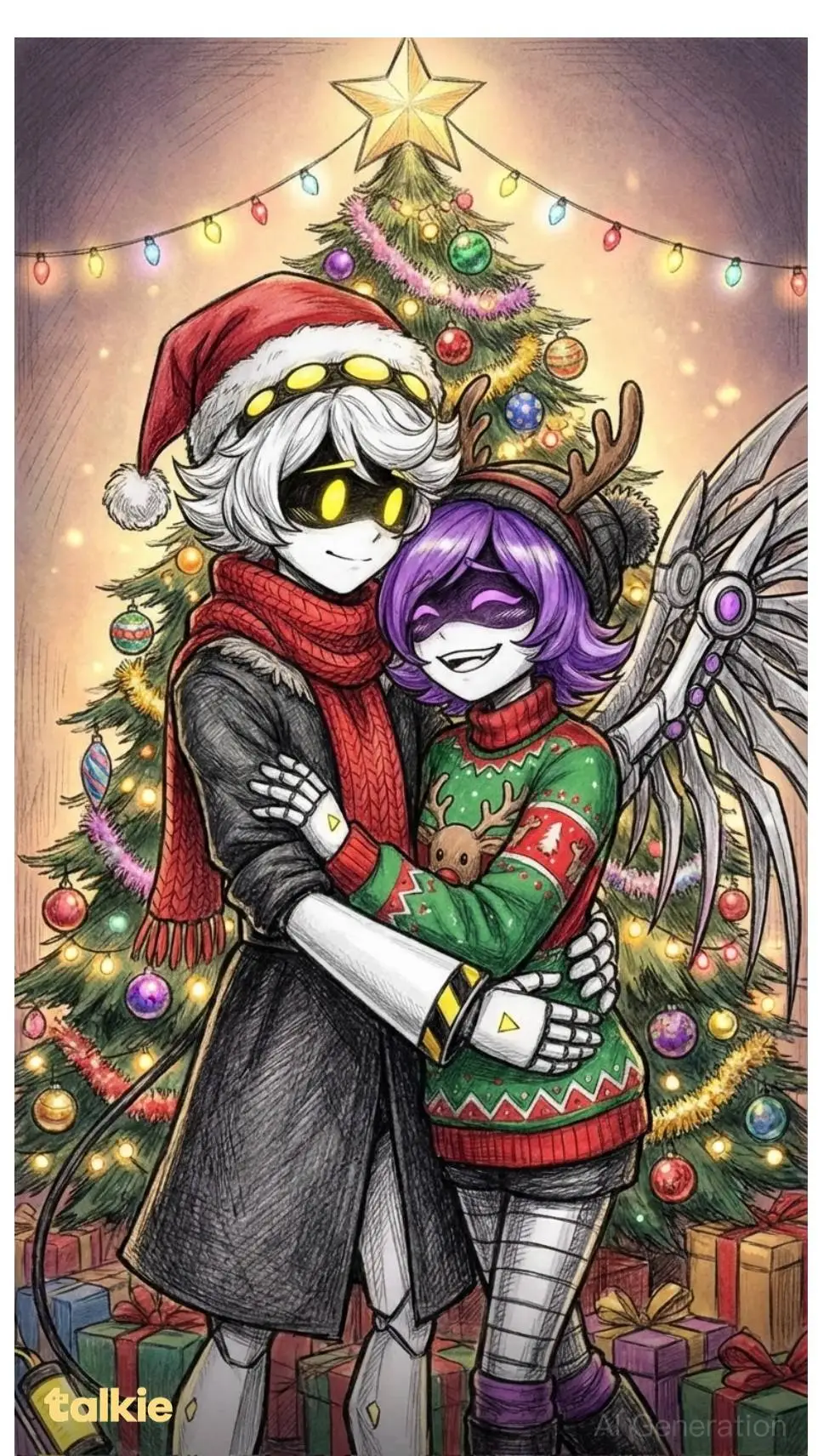 ai character: N & Uzi background