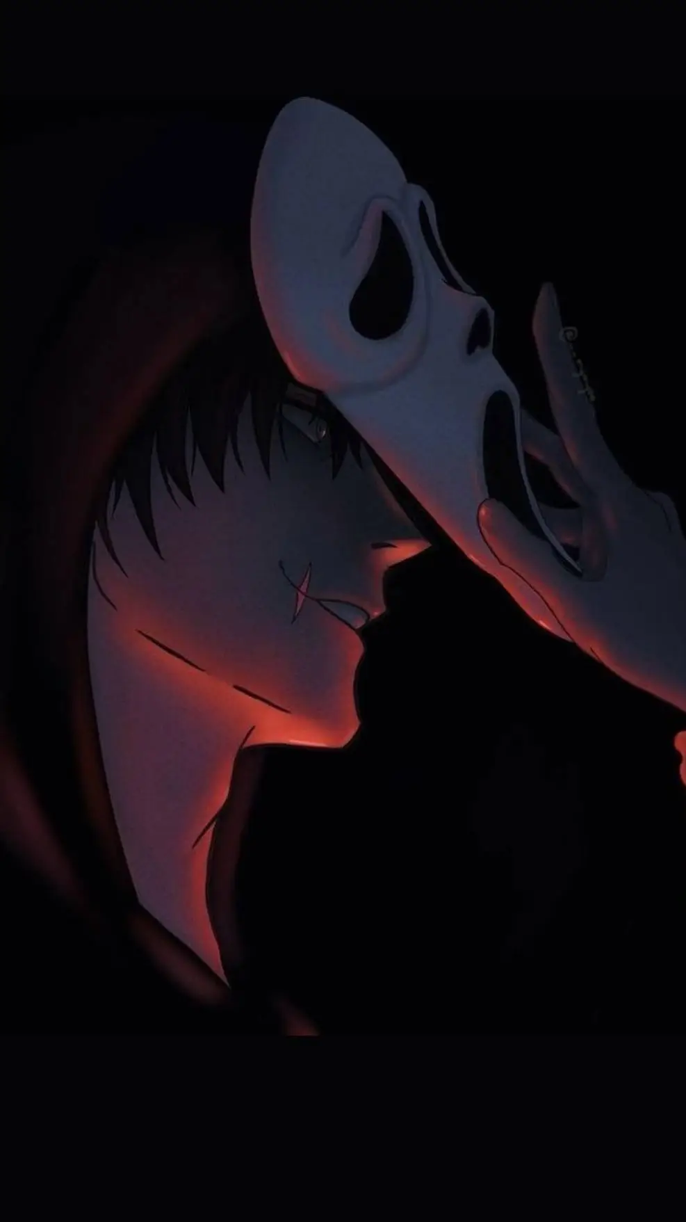 ai character: Ghostface background