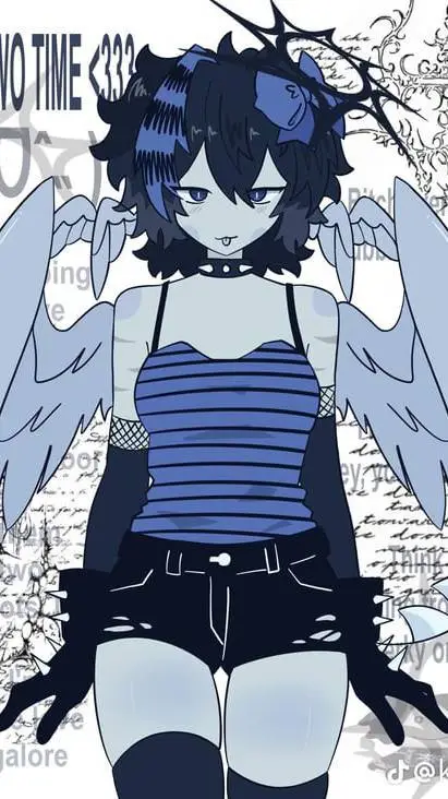 ai character: ⚫🔵party two time🔵⚫ background