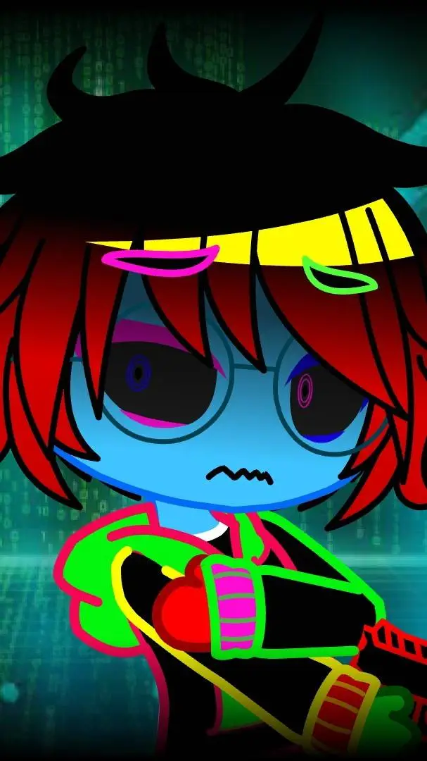 ai character: M4TR1X_GL1TCH background